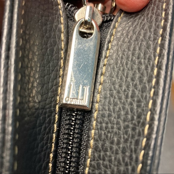 DUNHILL MEN’s Clutch Multiple Compartments Zippers Wallwt Organizer - Picture 8 of 9